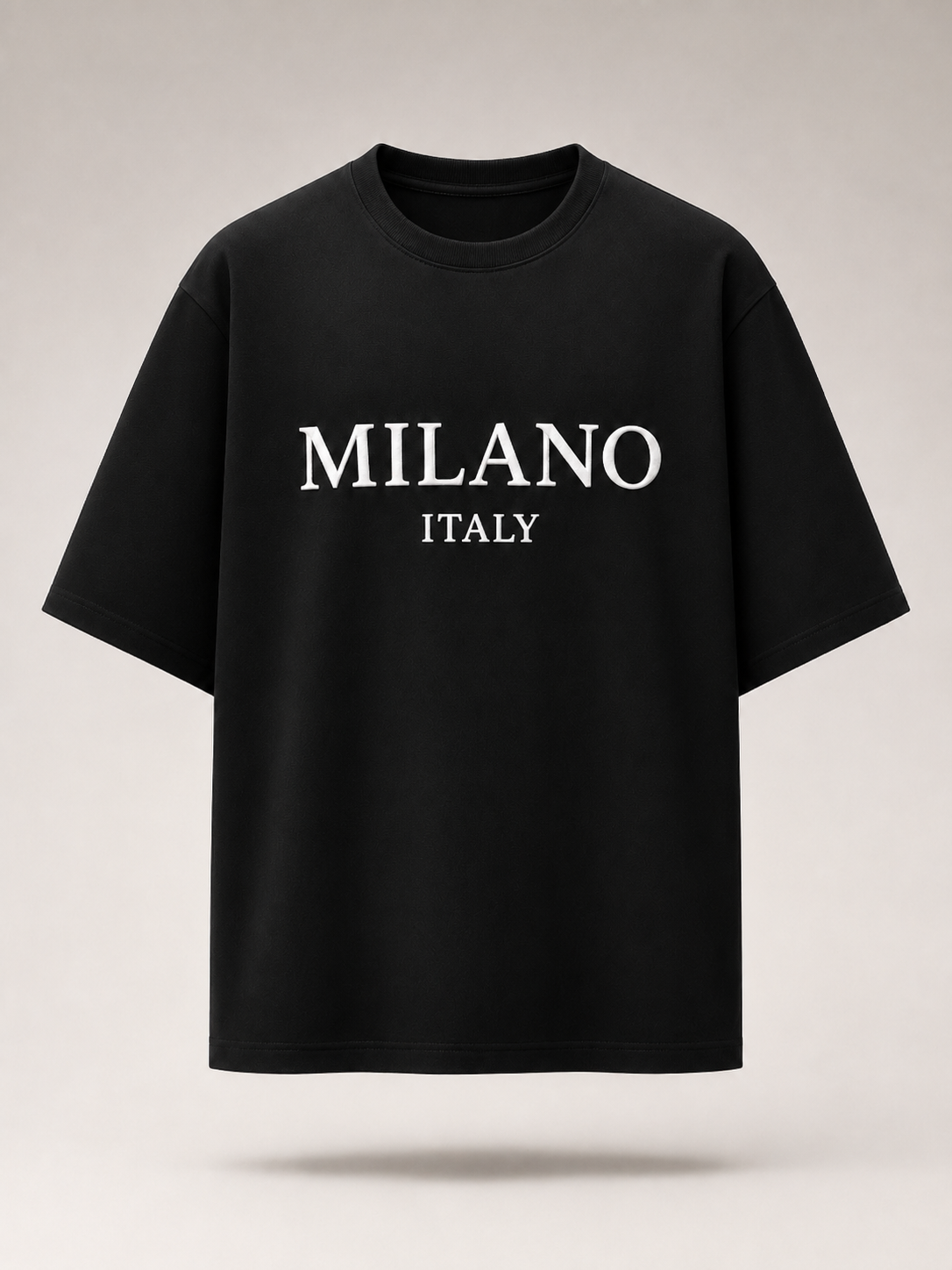 Milano Italy Premium Black T-Shirt – Relaxed Fit