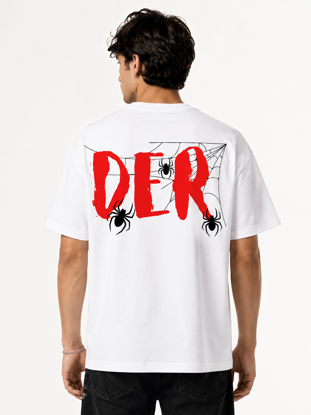 White Graphic Cotton T shirt
