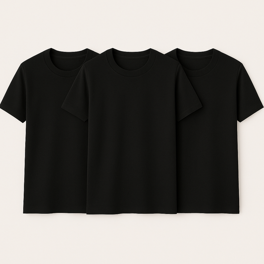 Classic Black T-Shirt Set (3-Pack) – Mad Rakkoon Premium Basics