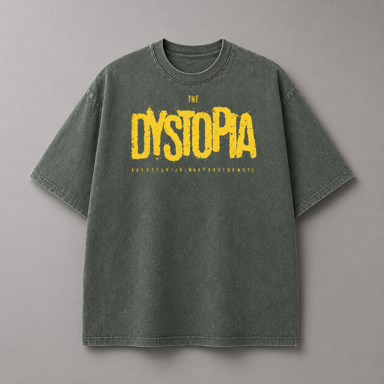 Dystopia Acid Wash Oversized T-Shirt