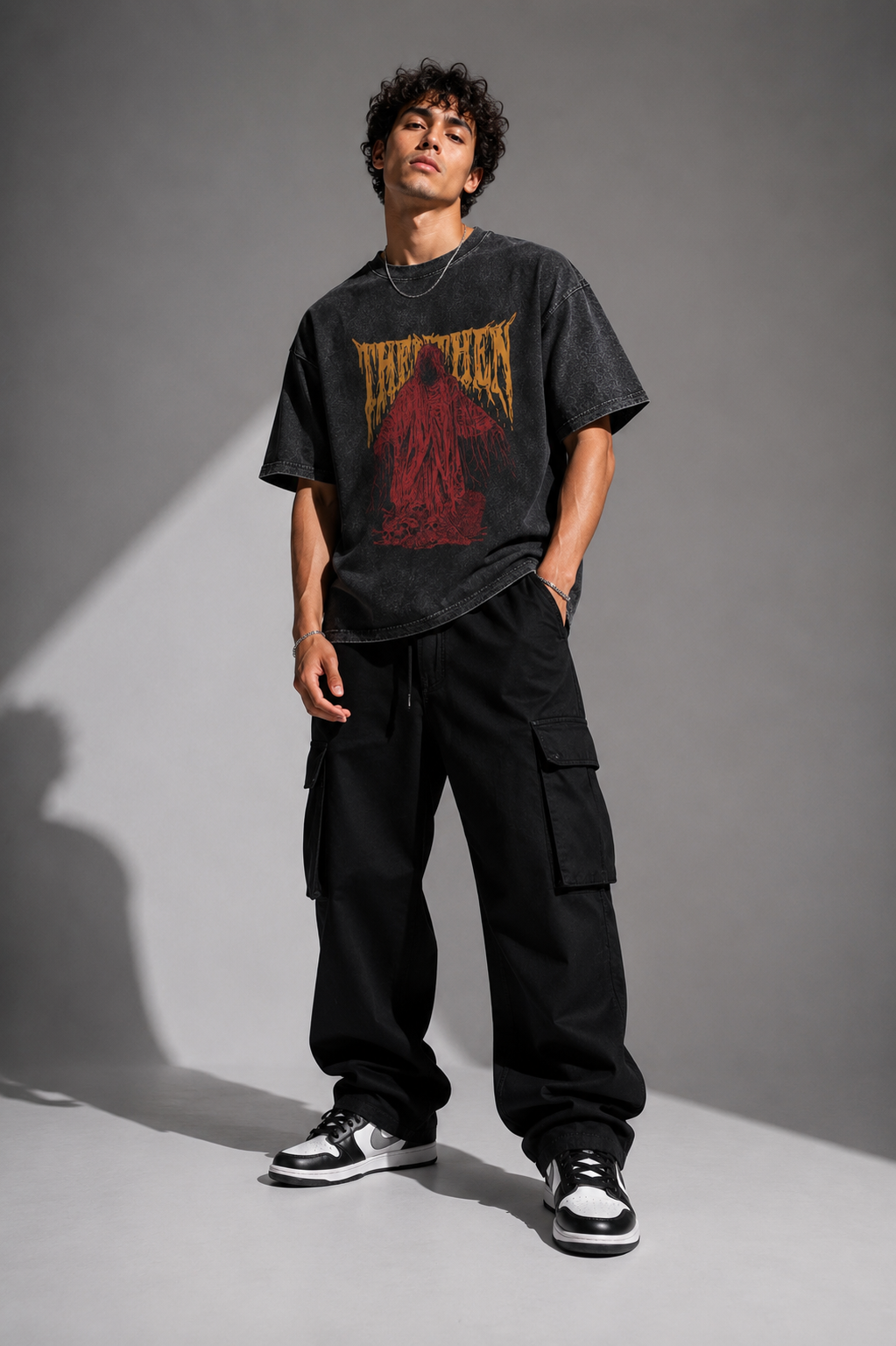 Reaper Acid Wash Graphic T-Shirt