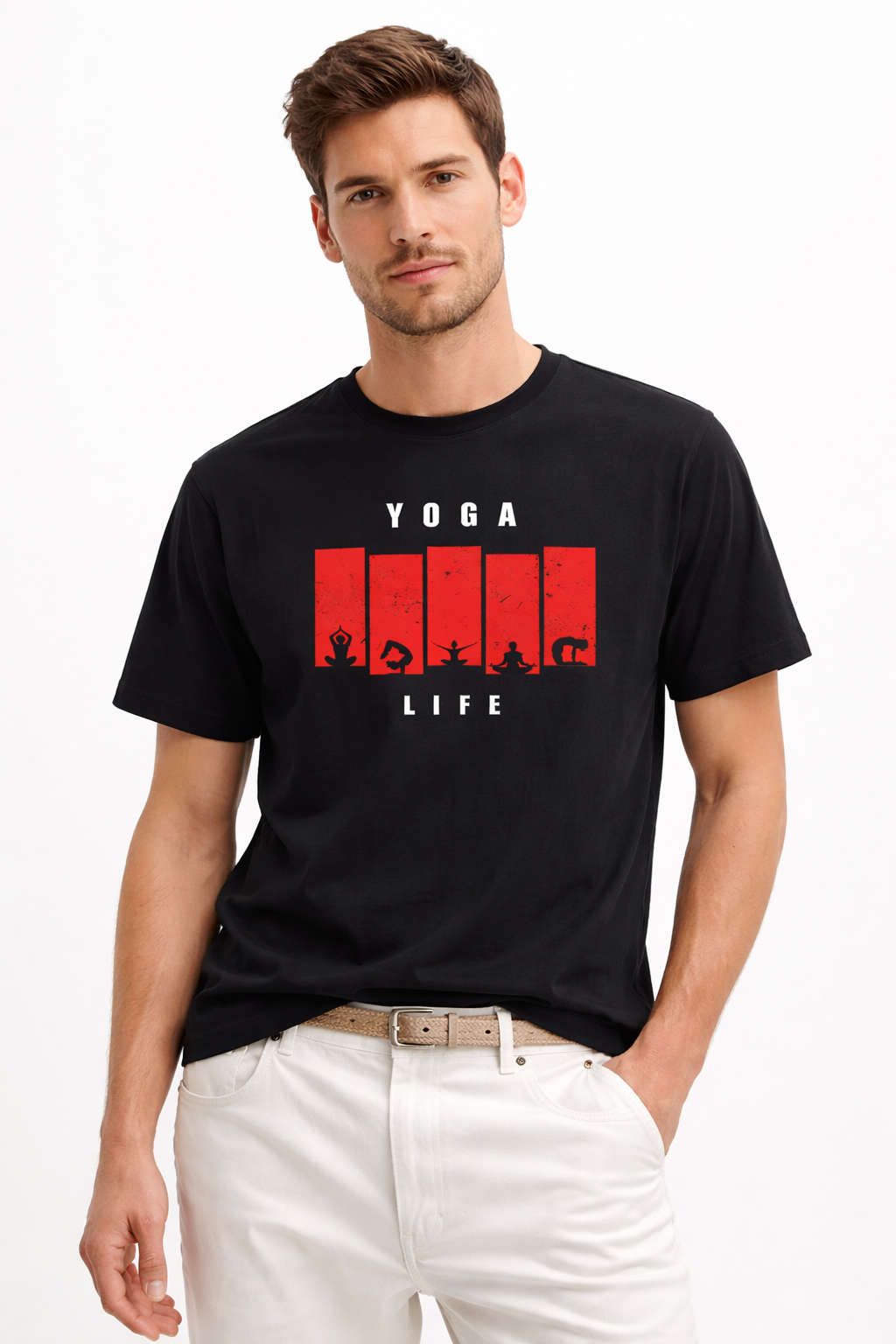 Yoga Life Graphic T-Shirt – Men’s Mindful Streetwear Tee