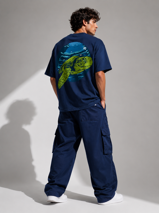 Continue on My Path Turtle Graphic T-Shirt | Relaxed Fit 100% Cotton