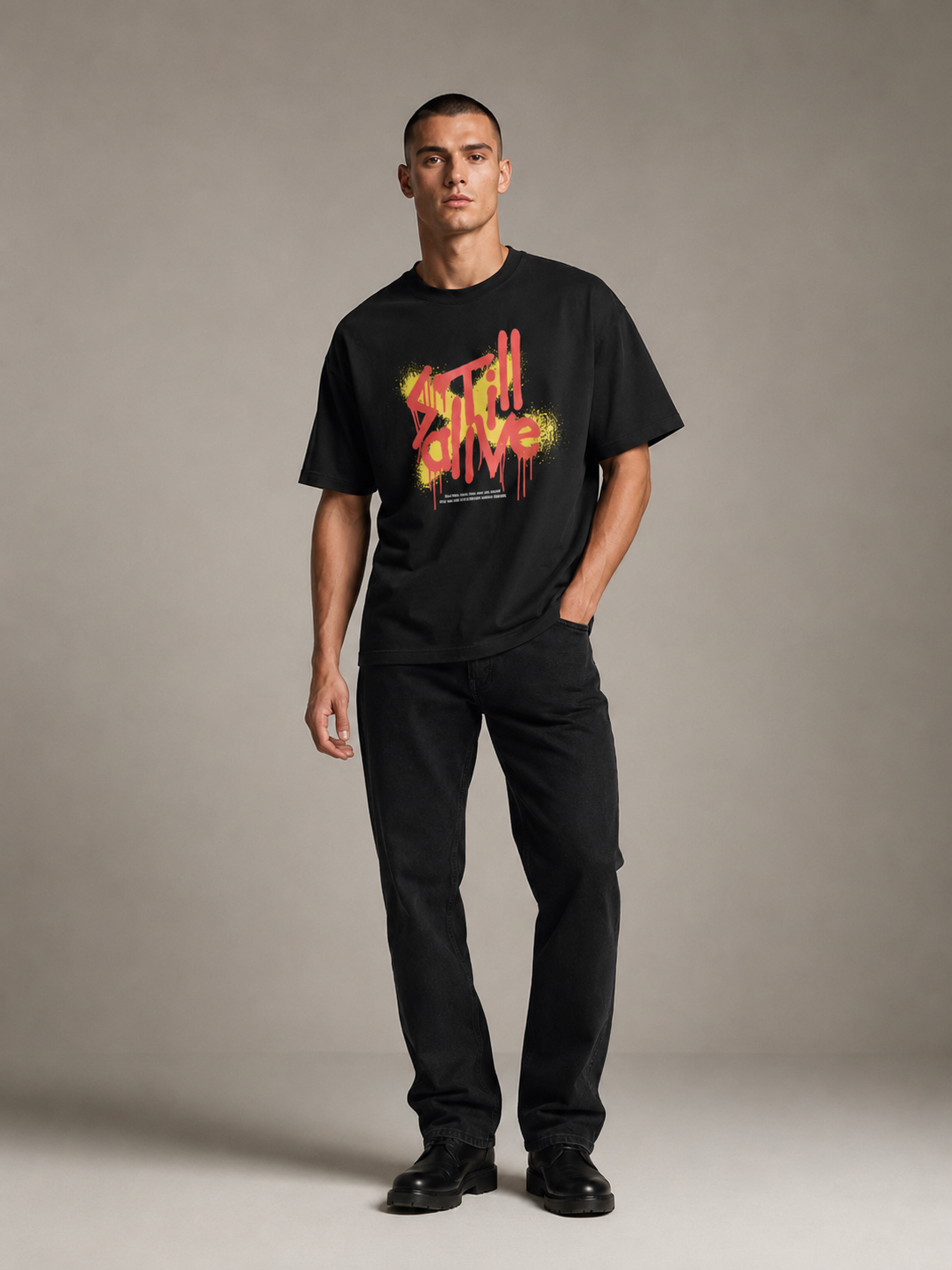 Still Alive Graffiti Graphic T-Shirt