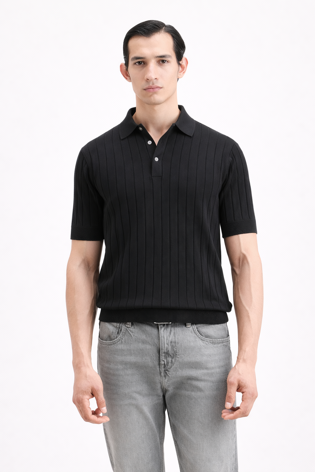 Black Knit T shirt