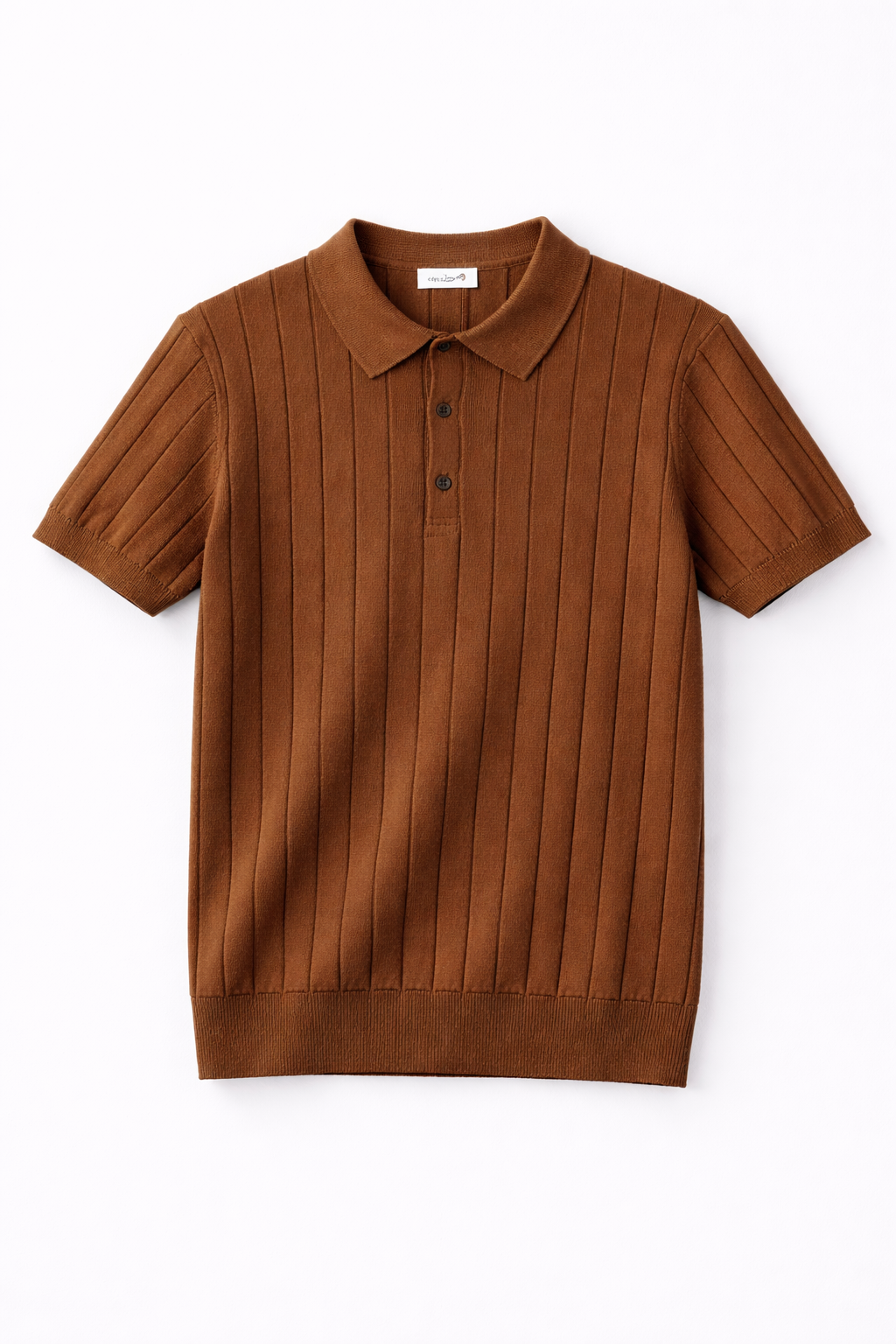 Textured Knit Black Tee