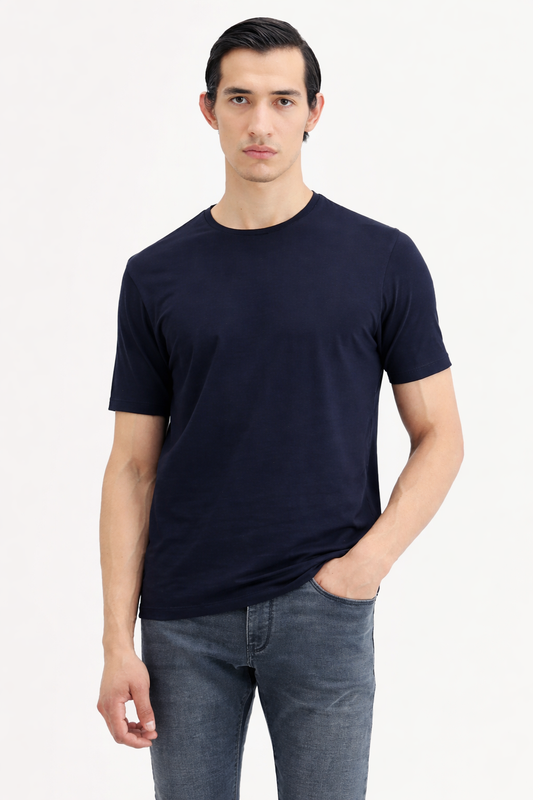 Deep Navy Essential T-Shirt – Premium Minimal Classic