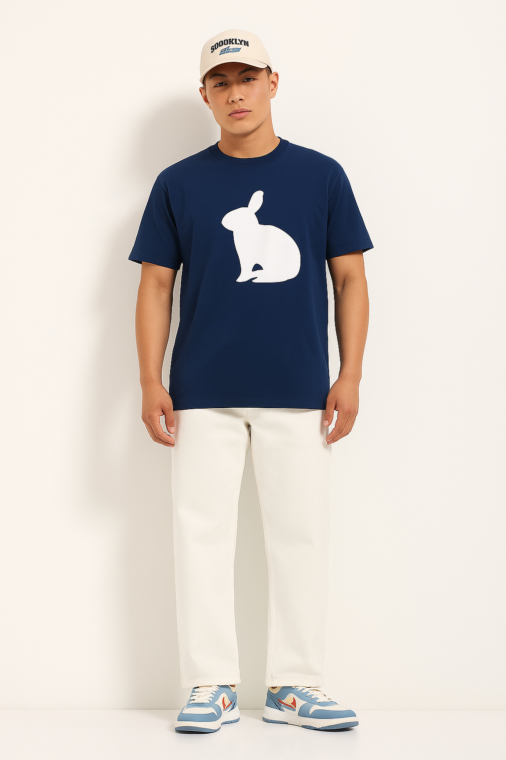 Pure Soul – Navy Elegance Cotton Tee