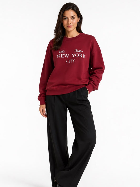 New York City Embroidered Regular-Fit Sweatshirt