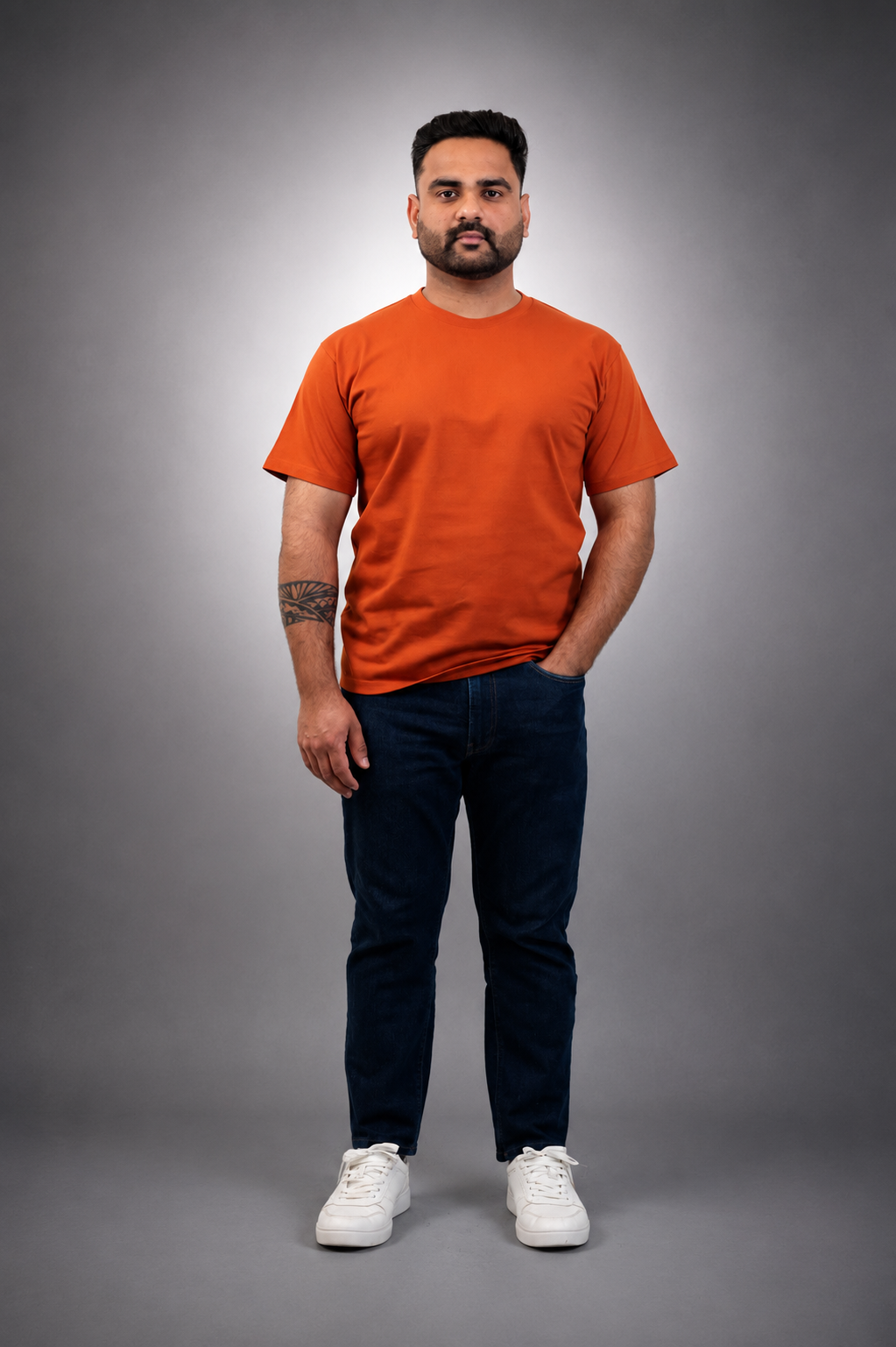 Orange Regular Fit T shirt