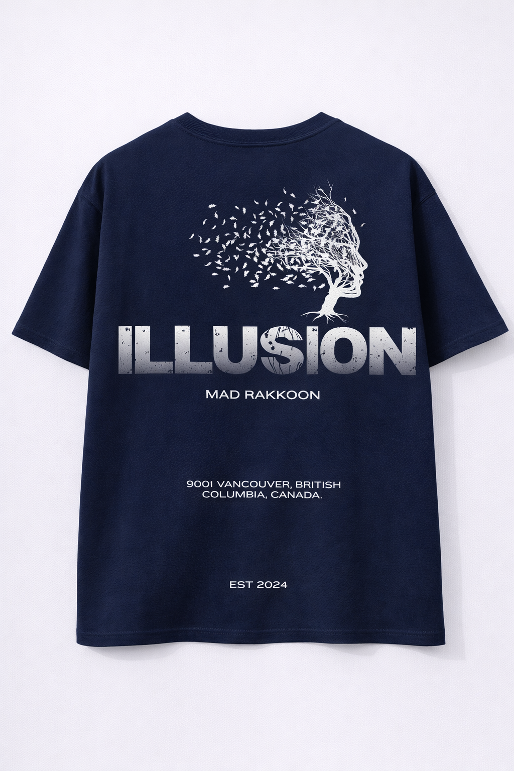 Illusion Oversized T-Shirt – 240 GSM Heavyweight Cotton | Premium Streetwear Back Print | Limited Design