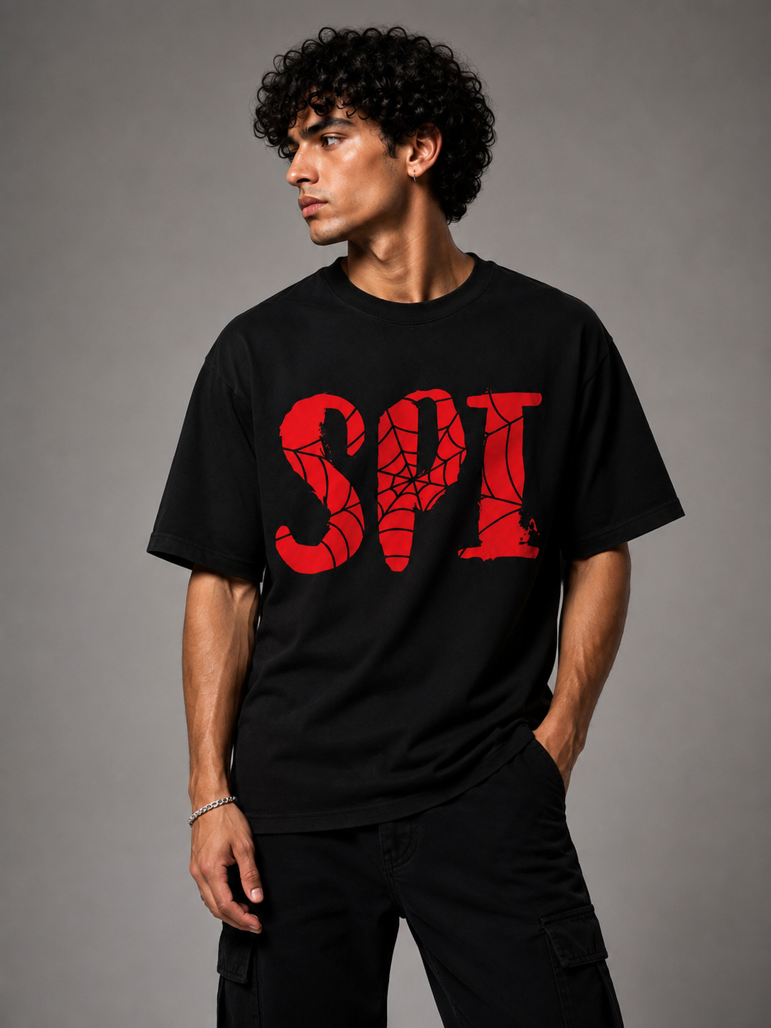 Black Graphic T shirt