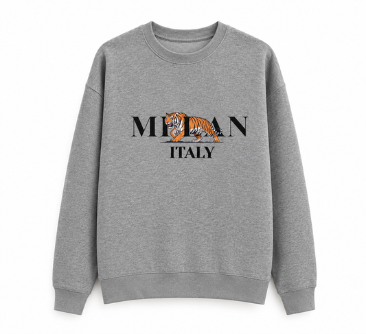 Milan Tiger Embroidered Regular-Fit Sweatshirt