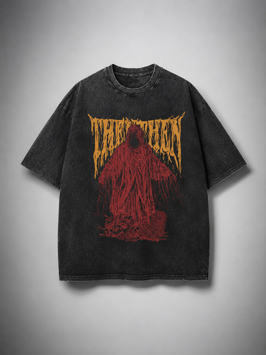 Reaper Acid Wash Graphic T-Shirt