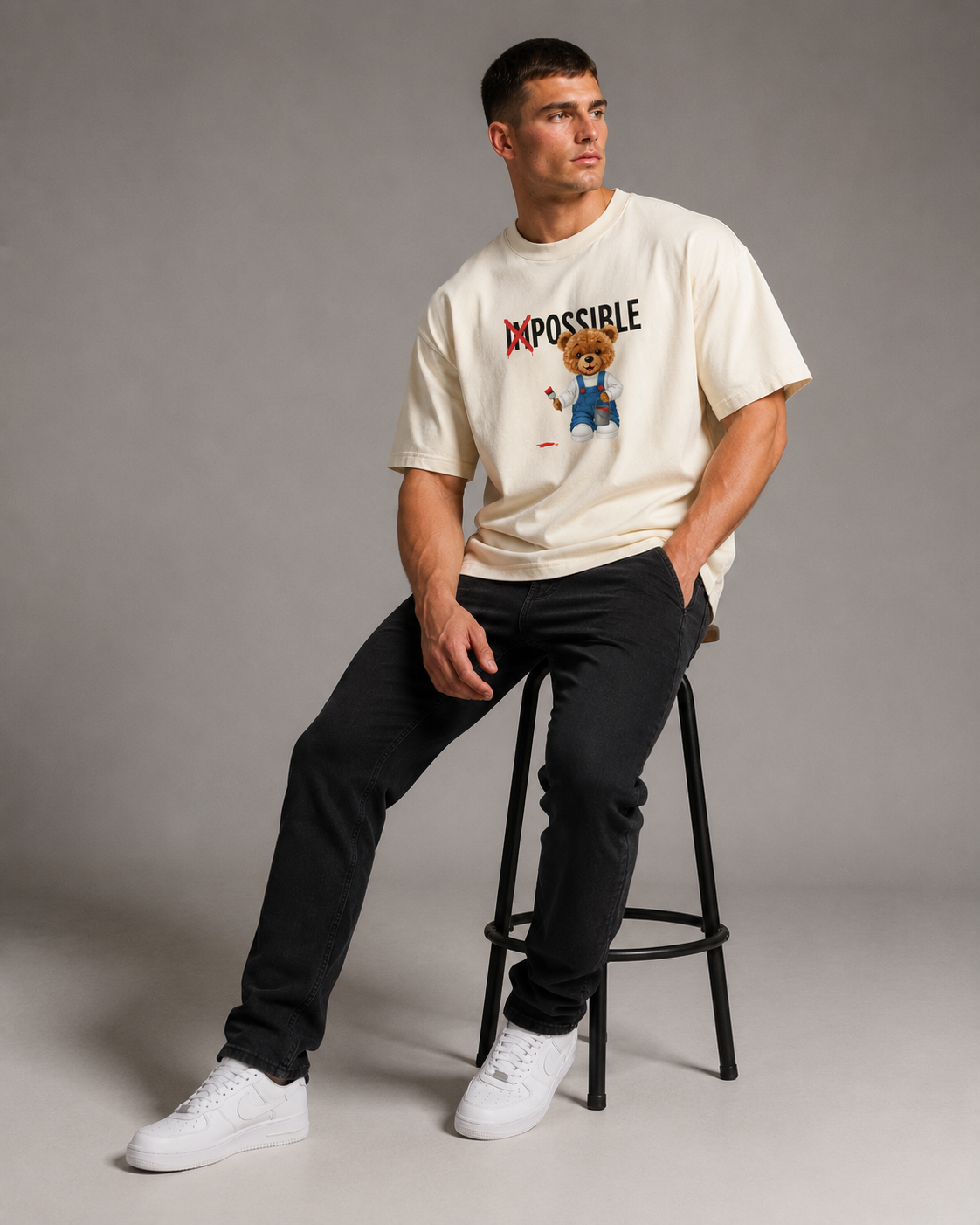 Impossible Bear Oversized T-Shirt