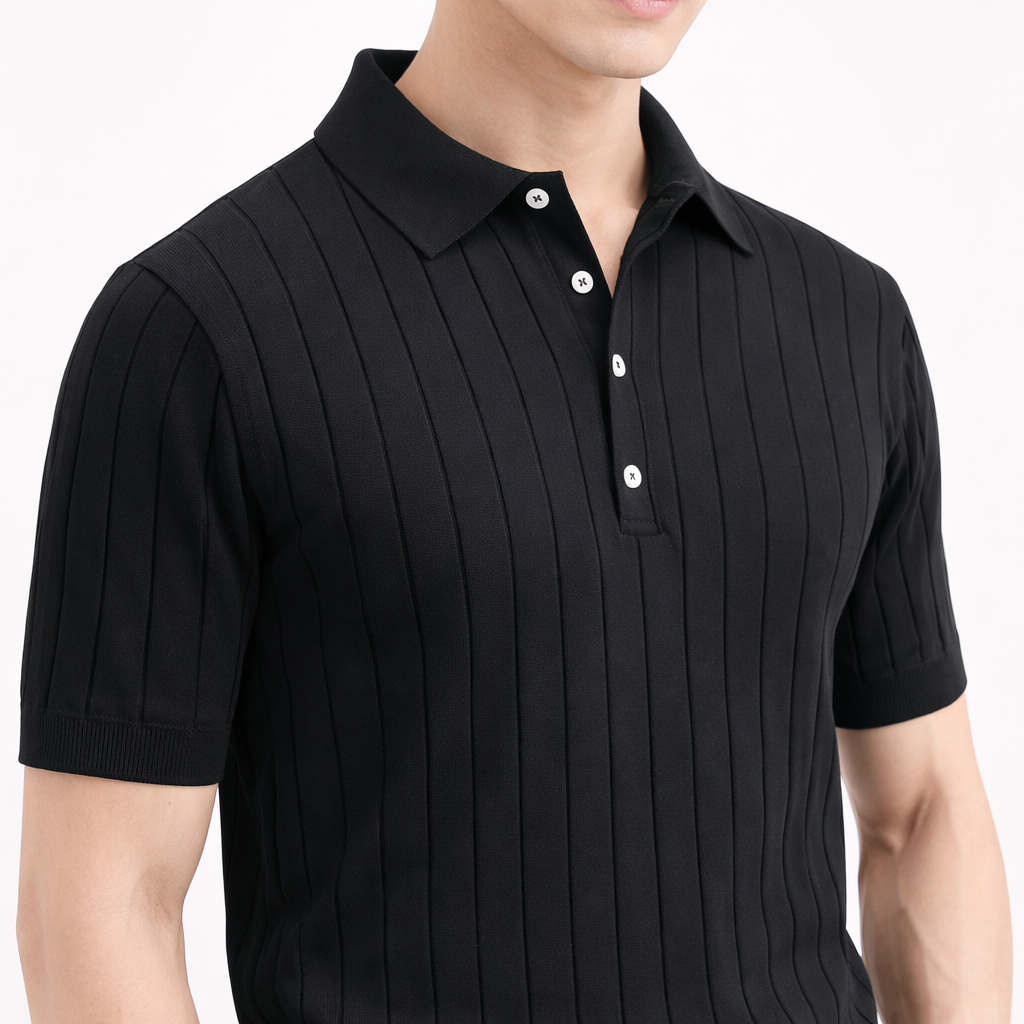 Black Knit T shirt