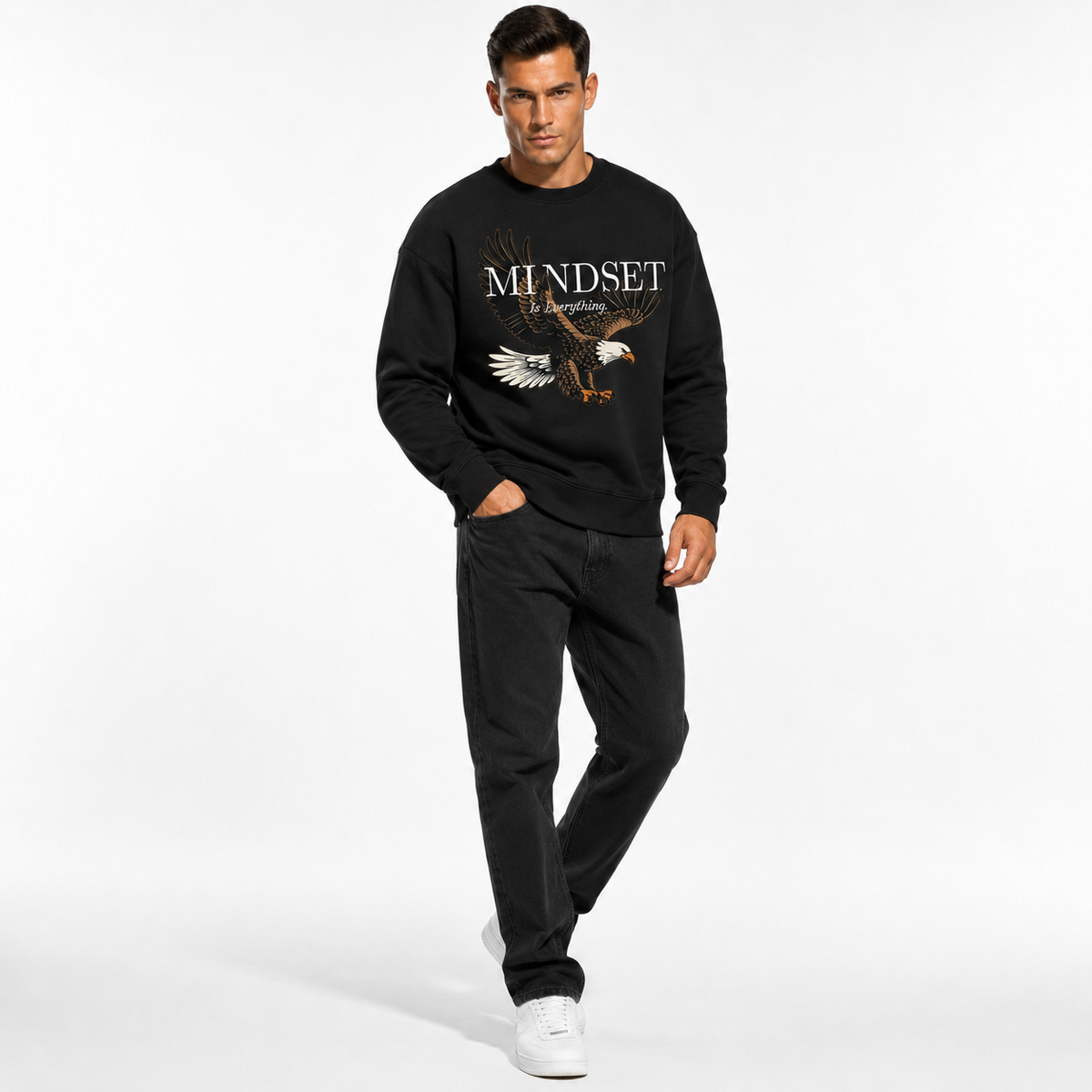 Mindset Is Everything Eagle Regular-Fit Sweatshirt