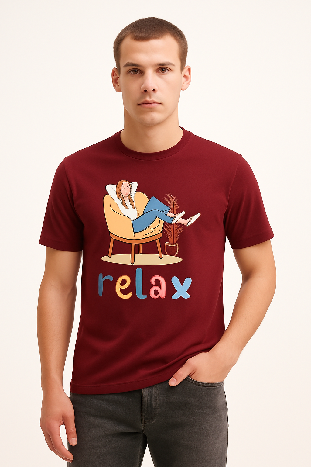 RELAX Graphic Tee – Premium Comfort T-Shirt for Everyday Wear
