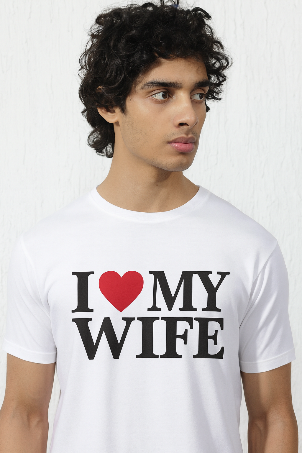 I ❤️ My Wife White T-Shirt – Designed in BC by Mad Rakkoon (Proudly Canadian)