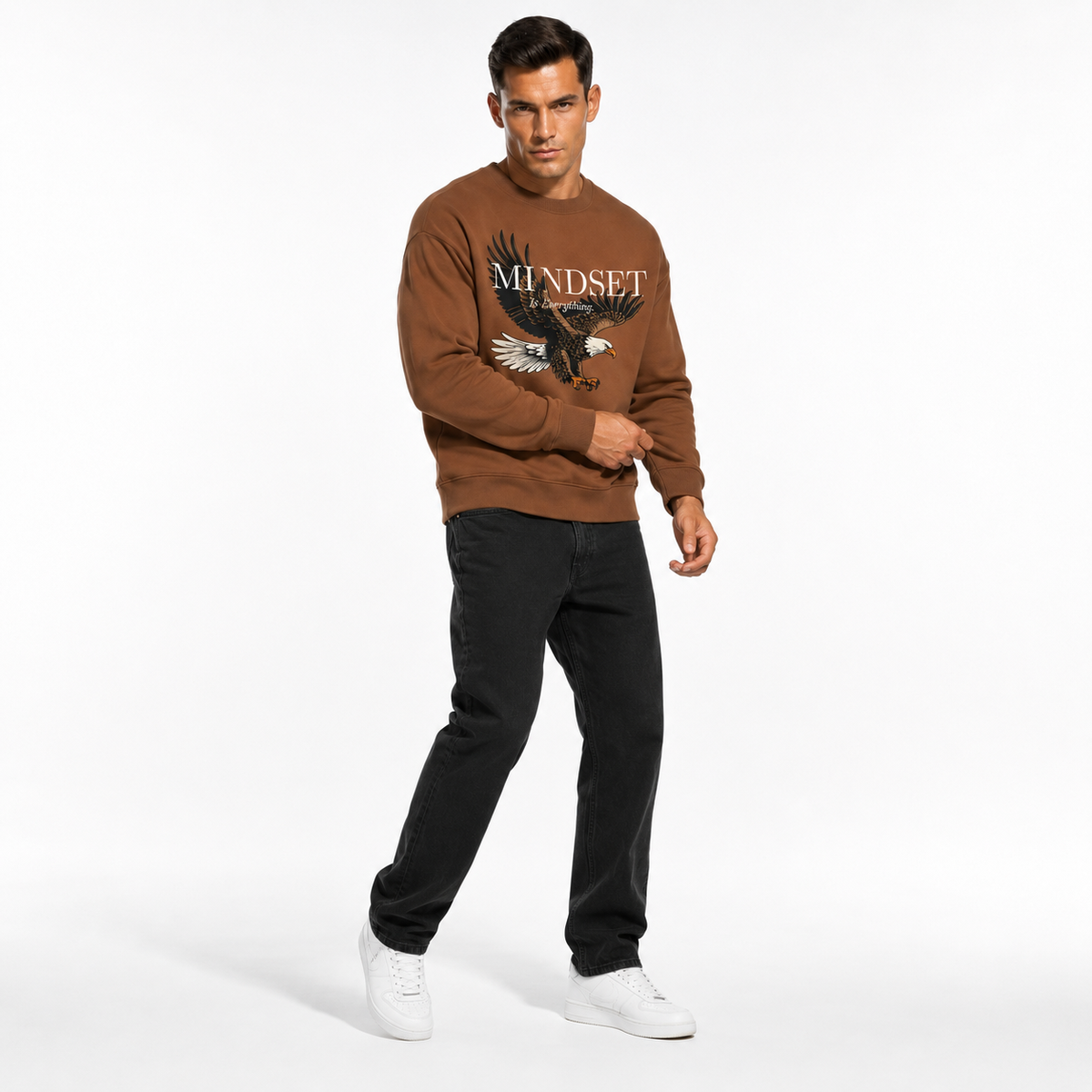 Mindset Is Everything Eagle Regular-Fit Sweatshirt