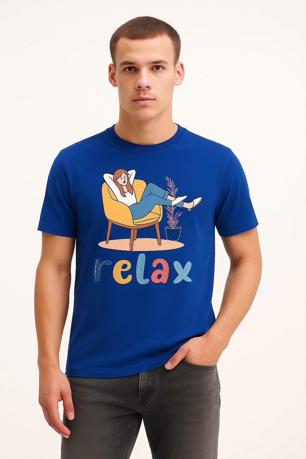 RELAX Graphic Tee – Premium Comfort T-Shirt for Everyday Wear