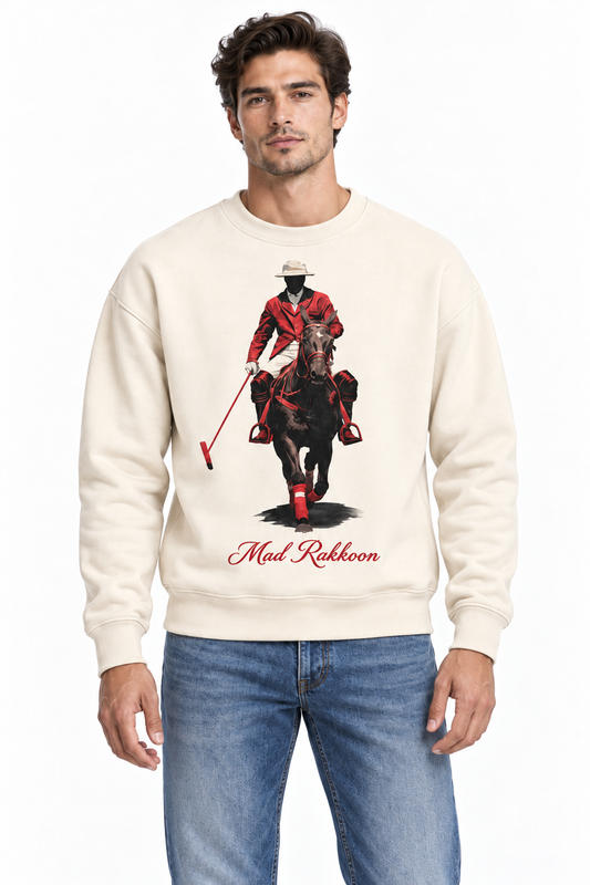 The Polo Rider Premium Graphic Sweatshirt – Cream