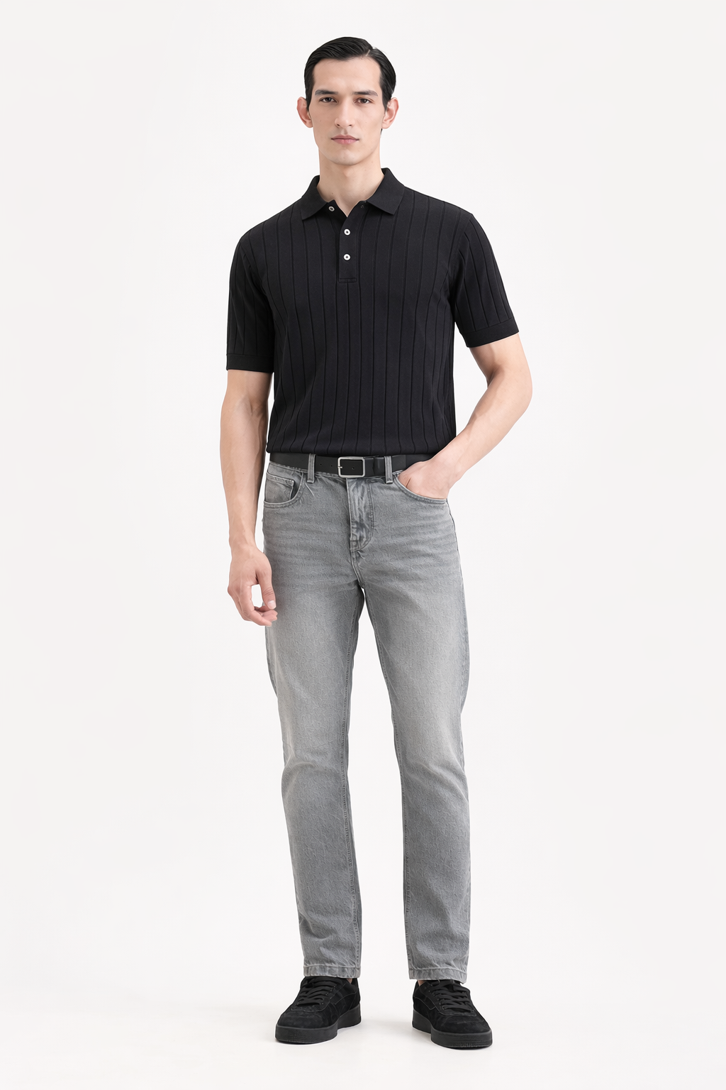 Black Knit T shirt