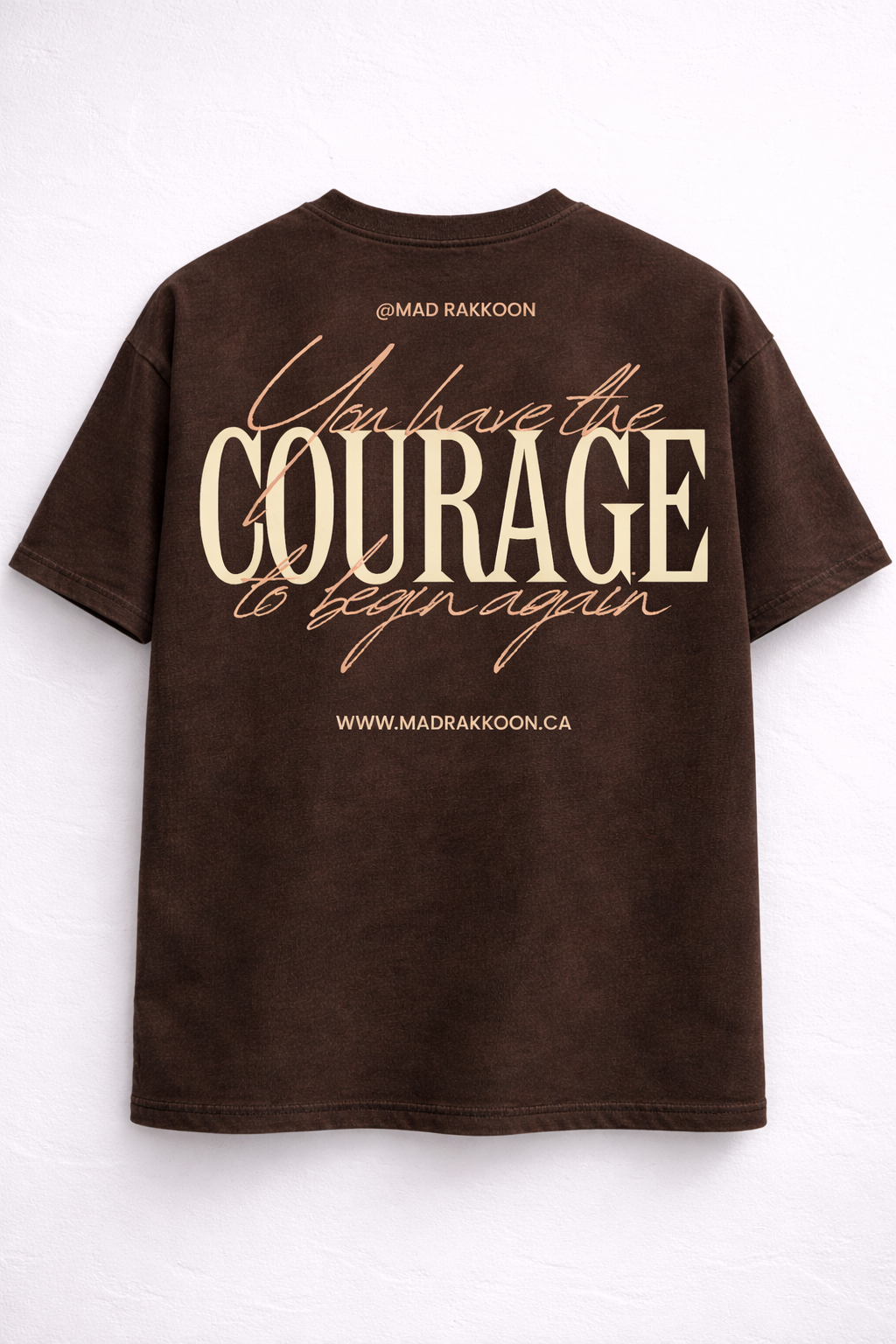 Courage Oversized T-Shirt (2-Pack) – 240 GSM Heavyweight Cotton | Minimal Front, Statement Back