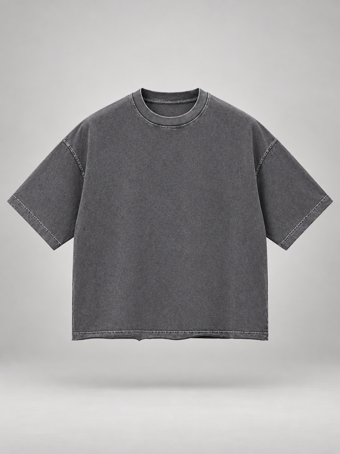 Vintage Charcoal 260 GSM Designer-Cut Baggy T-Shirt