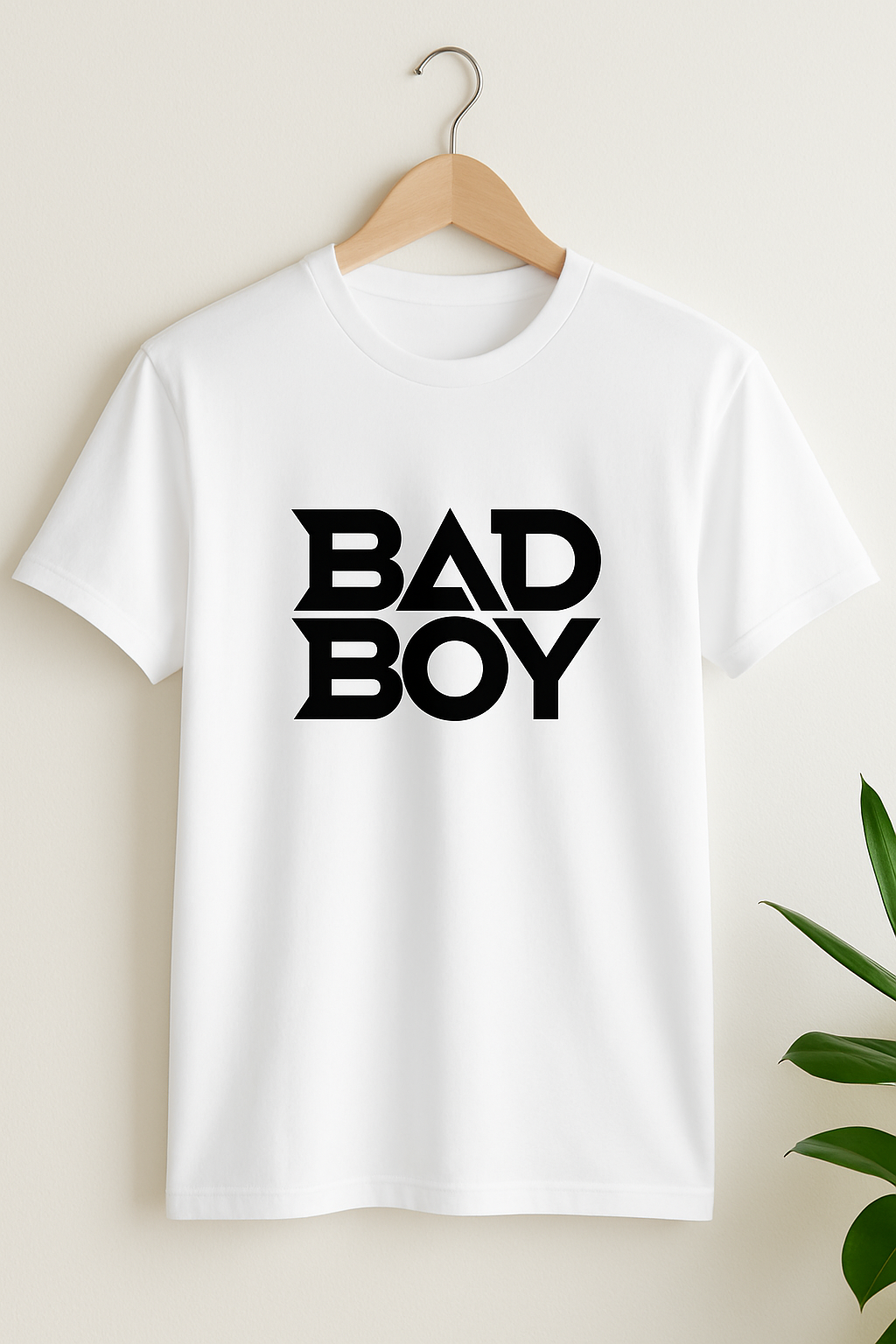 Bad Boy Statement T-Shirt – White Men’s Streetwear Tee