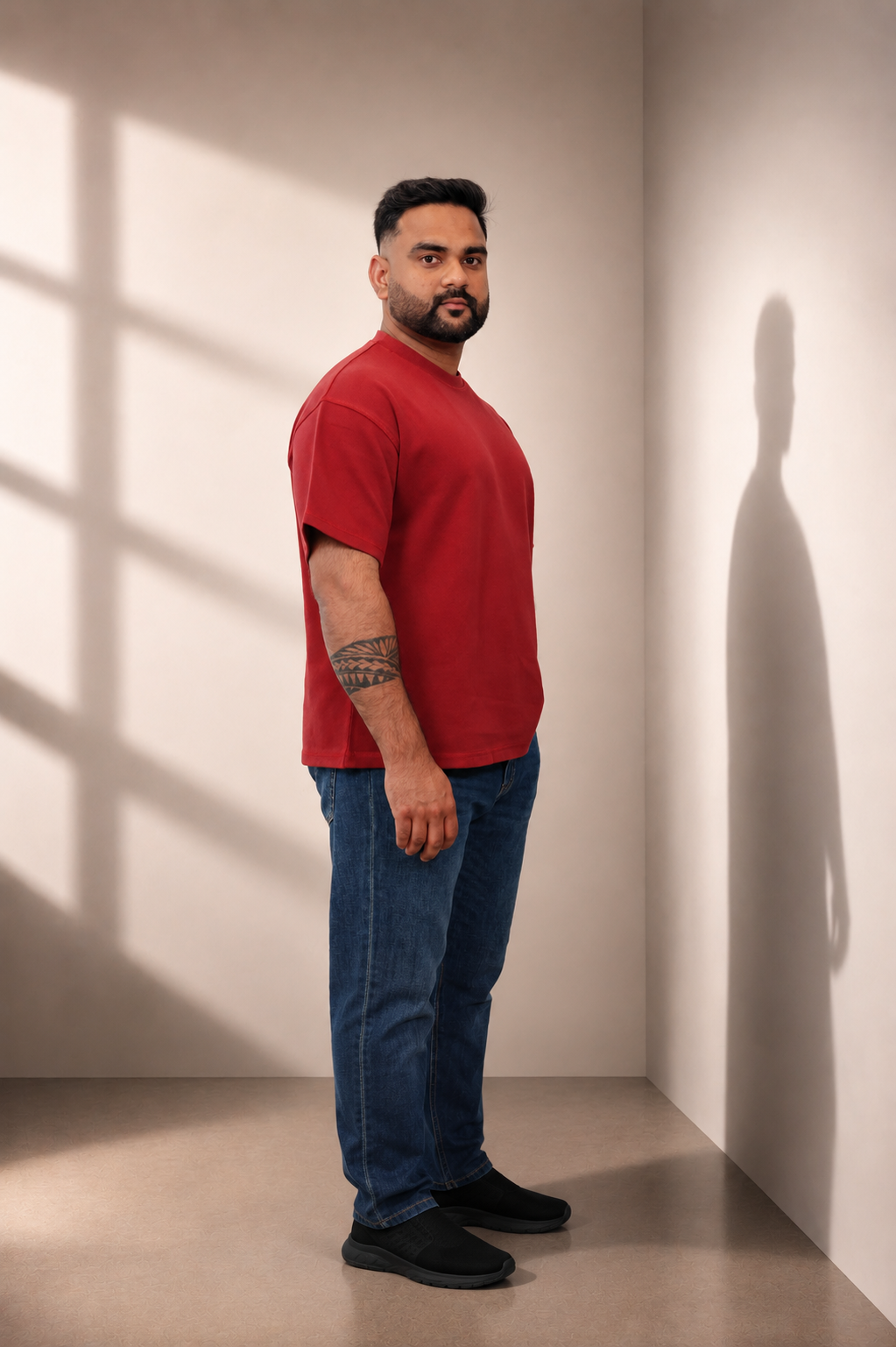 Red Baggy Heavyweight T-Shirt