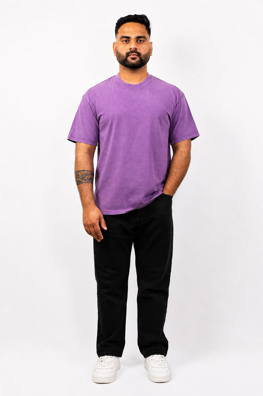 Purple Washed Oversized T-Shirt