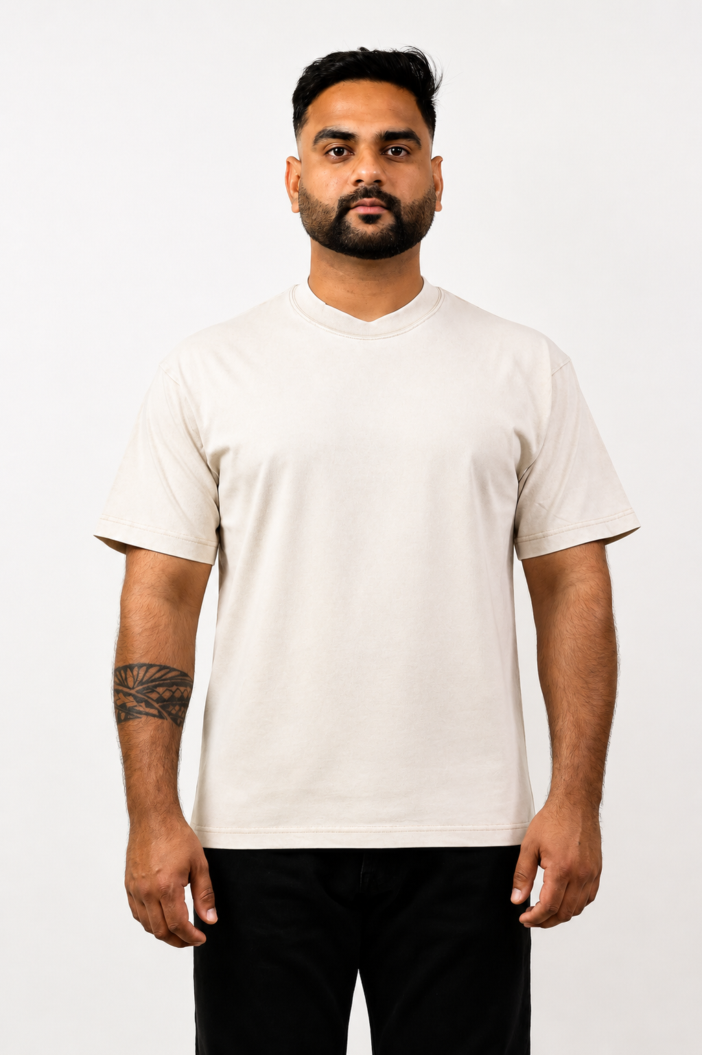 Biege Cotton Oversized T shirt