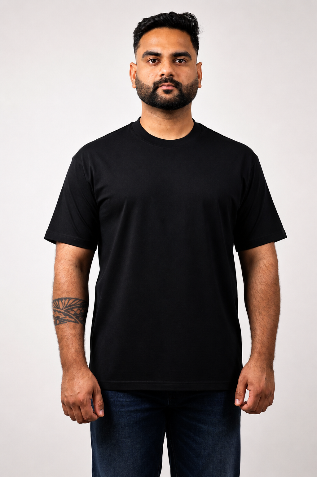Black Cotton T shirt