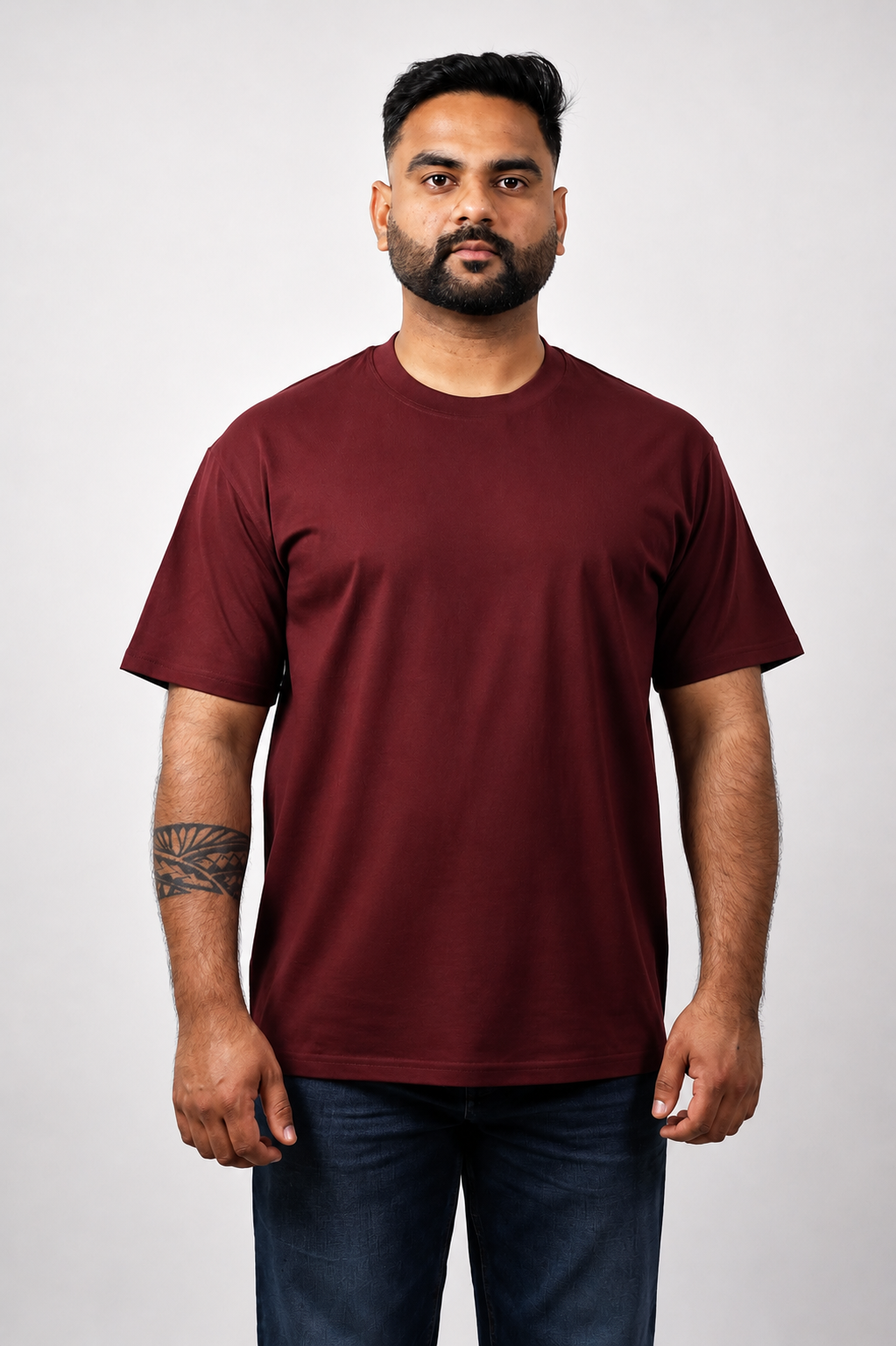 Maroon Color Cotton T shirt