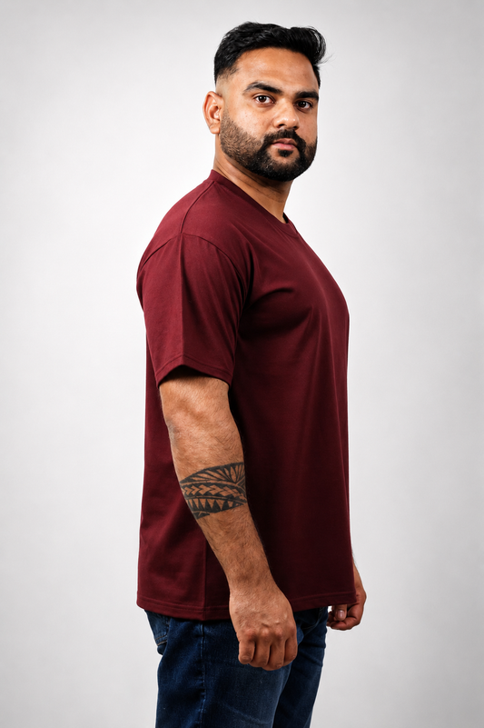 Maroon Color Cotton T shirt