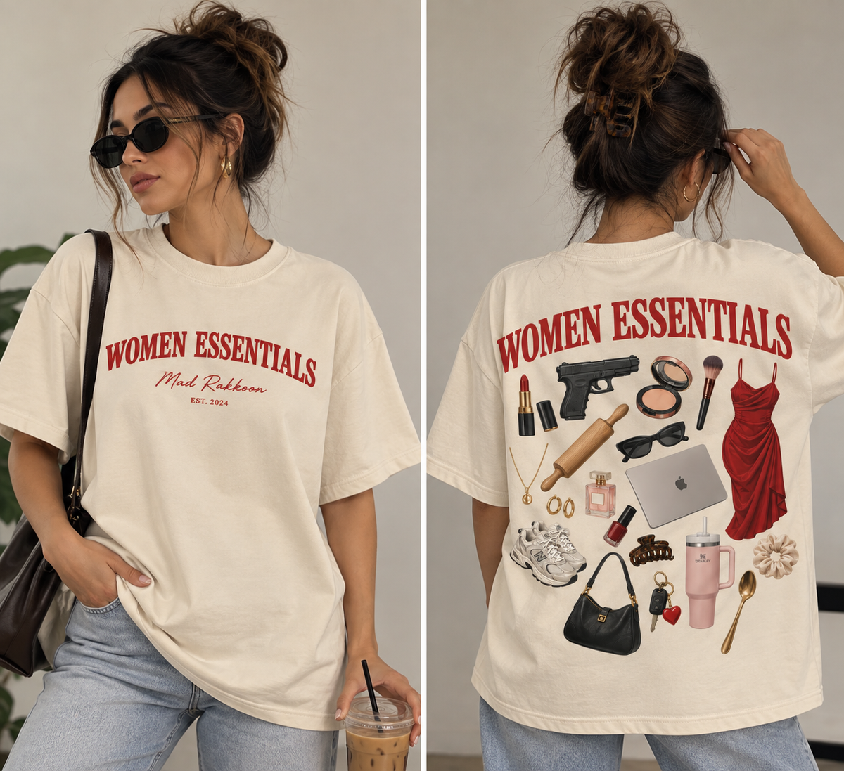 Women Essentials Oversized Graphic T-Shirt