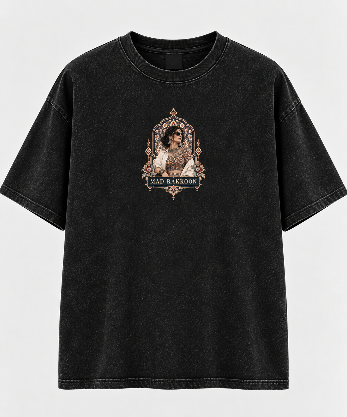 Heritage Women’s Black Acid Wash Oversized T-Shirt