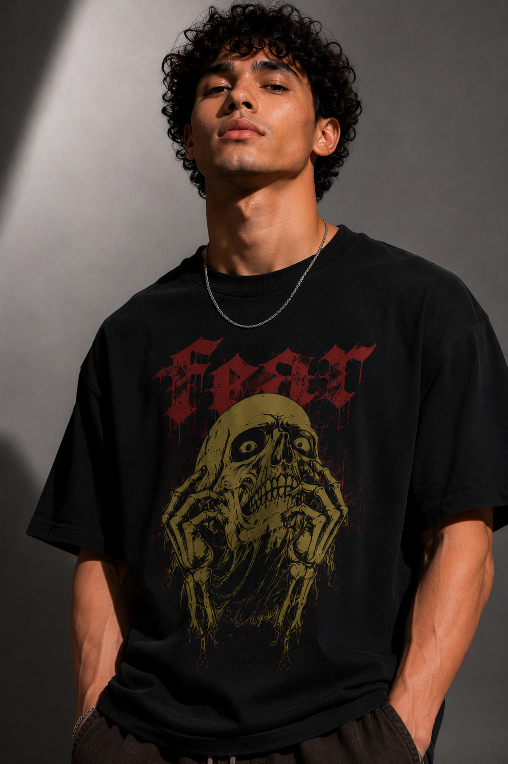 FEAR Skull Graphic T-Shirt