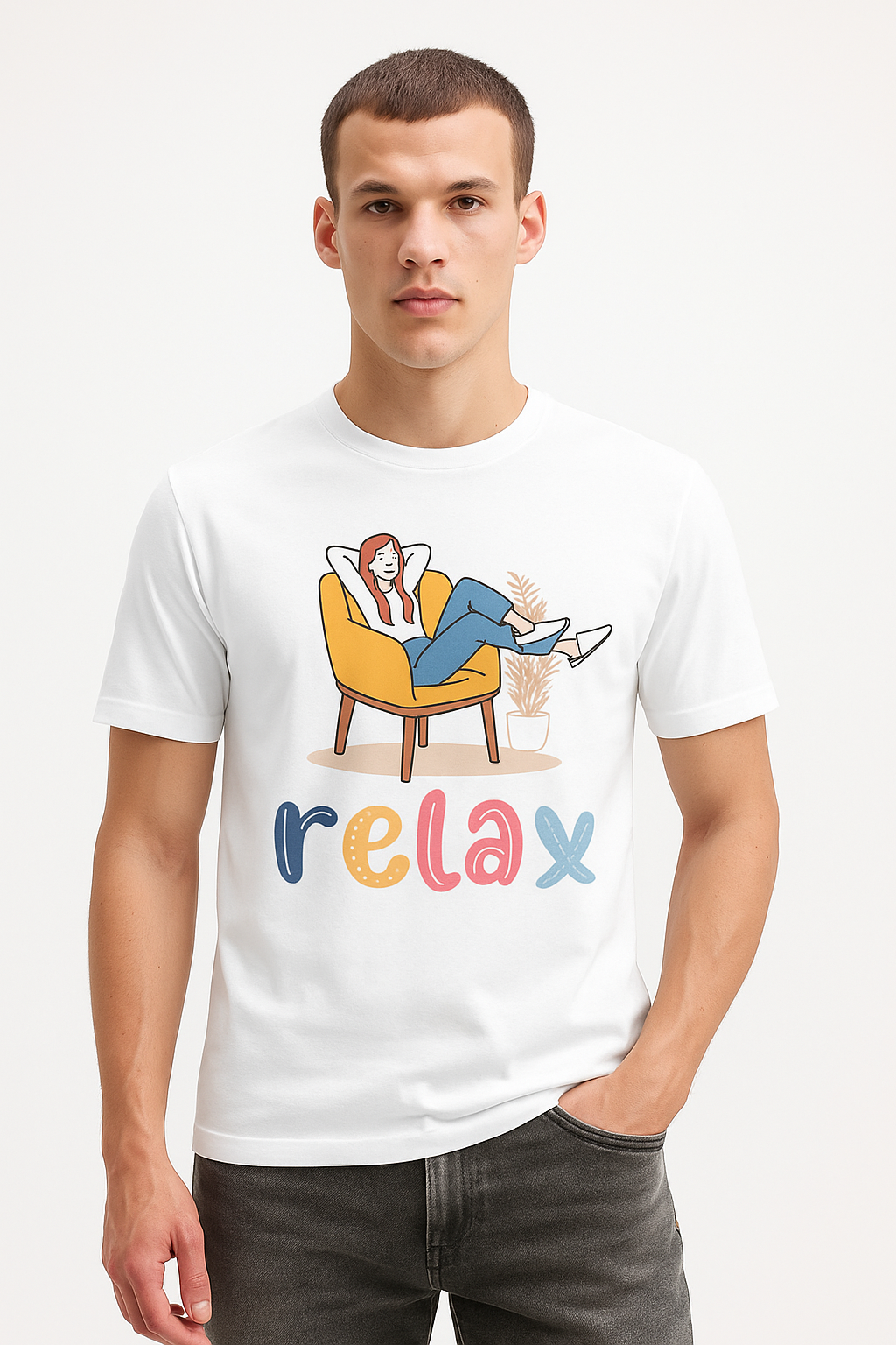 RELAX Graphic Tee – Premium Comfort T-Shirt for Everyday Wear