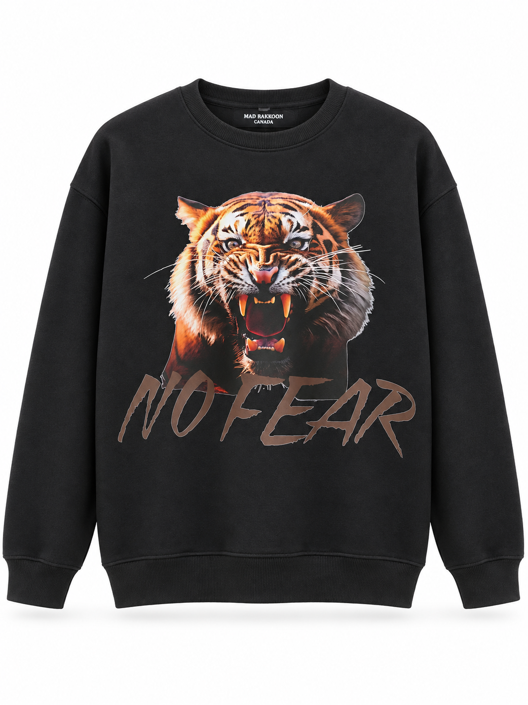 No Fear Tiger Graphic Sweatshirt – Black