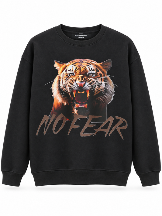 No Fear Tiger Graphic Sweatshirt – Black