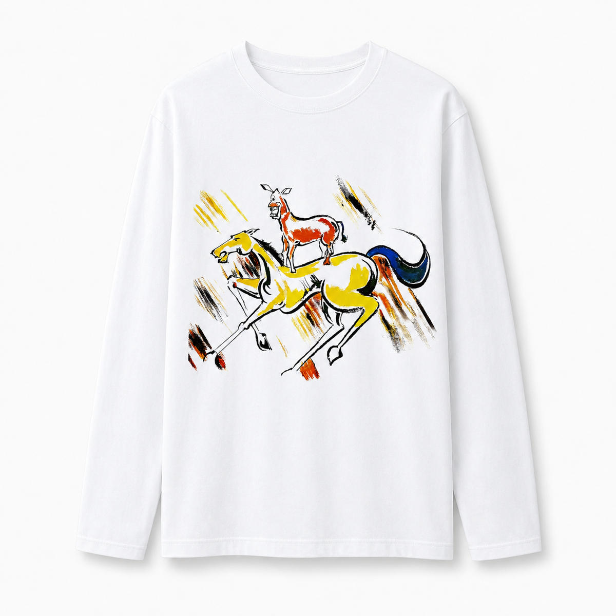 Majnu Bhai Painting 240 GSM Full-Sleeve Cotton T-Shirt