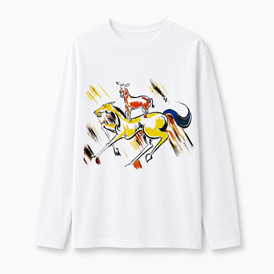 Majnu Bhai Painting 240 GSM Full-Sleeve Cotton T-Shirt
