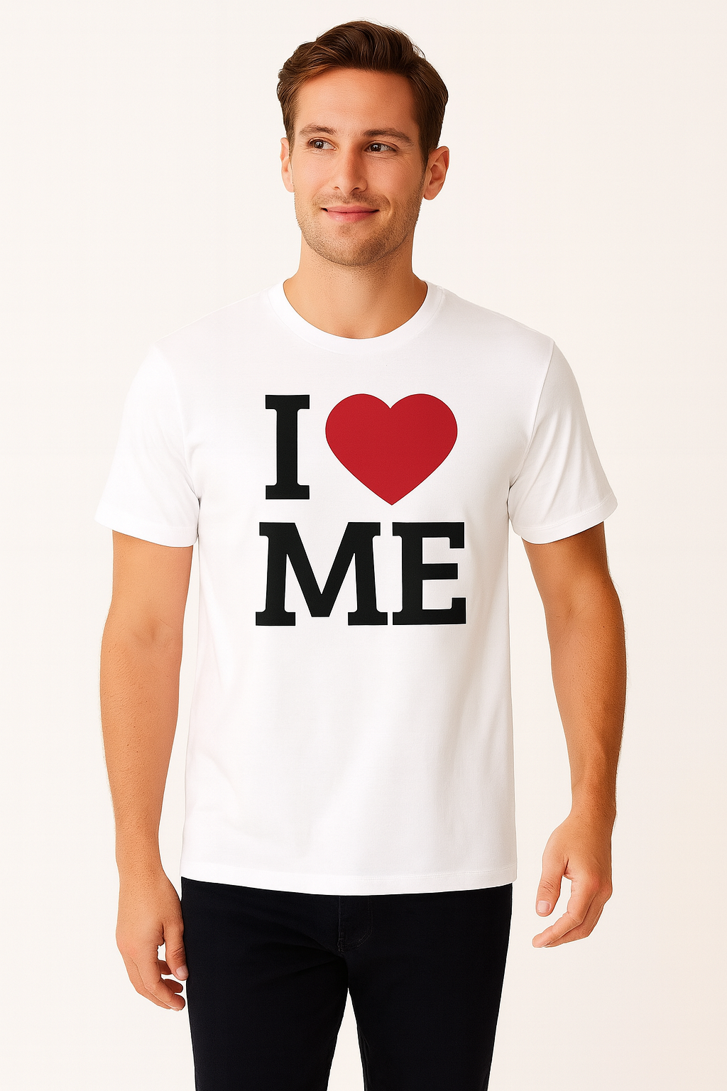 I ❤️ Me – Self Love Statement Tee | Premium White Cotton T-Shirt