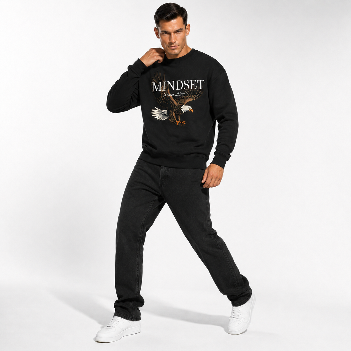 Mindset Is Everything Eagle Regular-Fit Sweatshirt