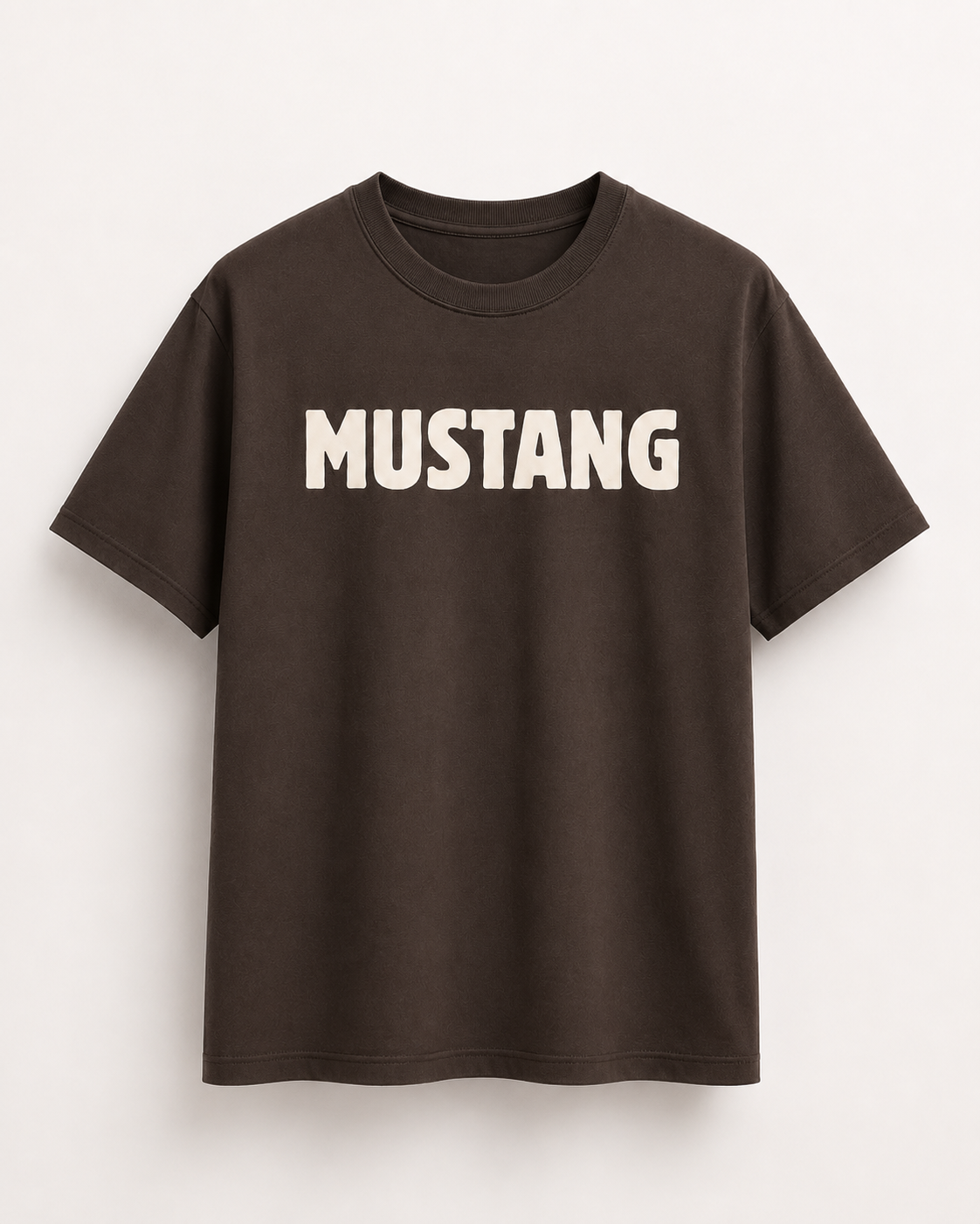 Mustang Horse Graphic T-Shirt – Dark Brown