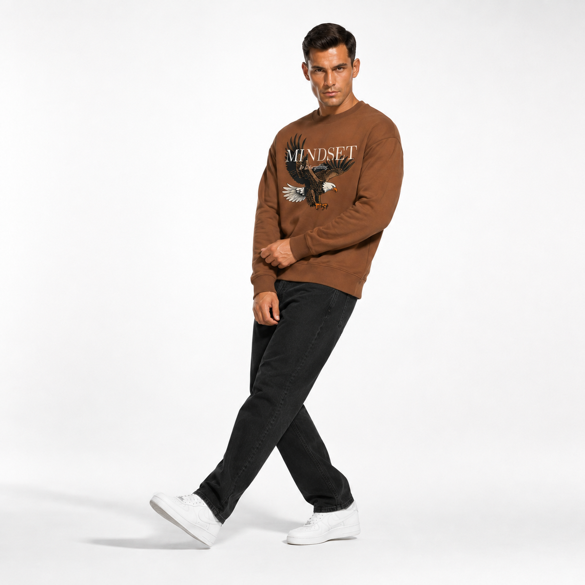 Mindset Is Everything Eagle Regular-Fit Sweatshirt