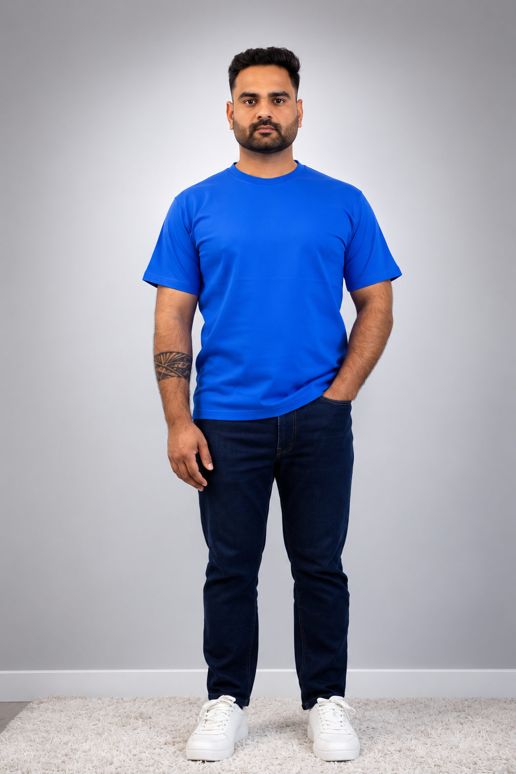 Royal Blue Cotton T shirt