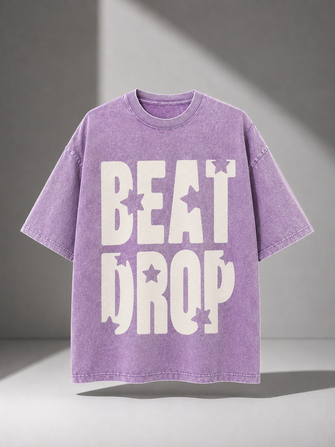 Beat Drop Purple Oversized T-Shirt